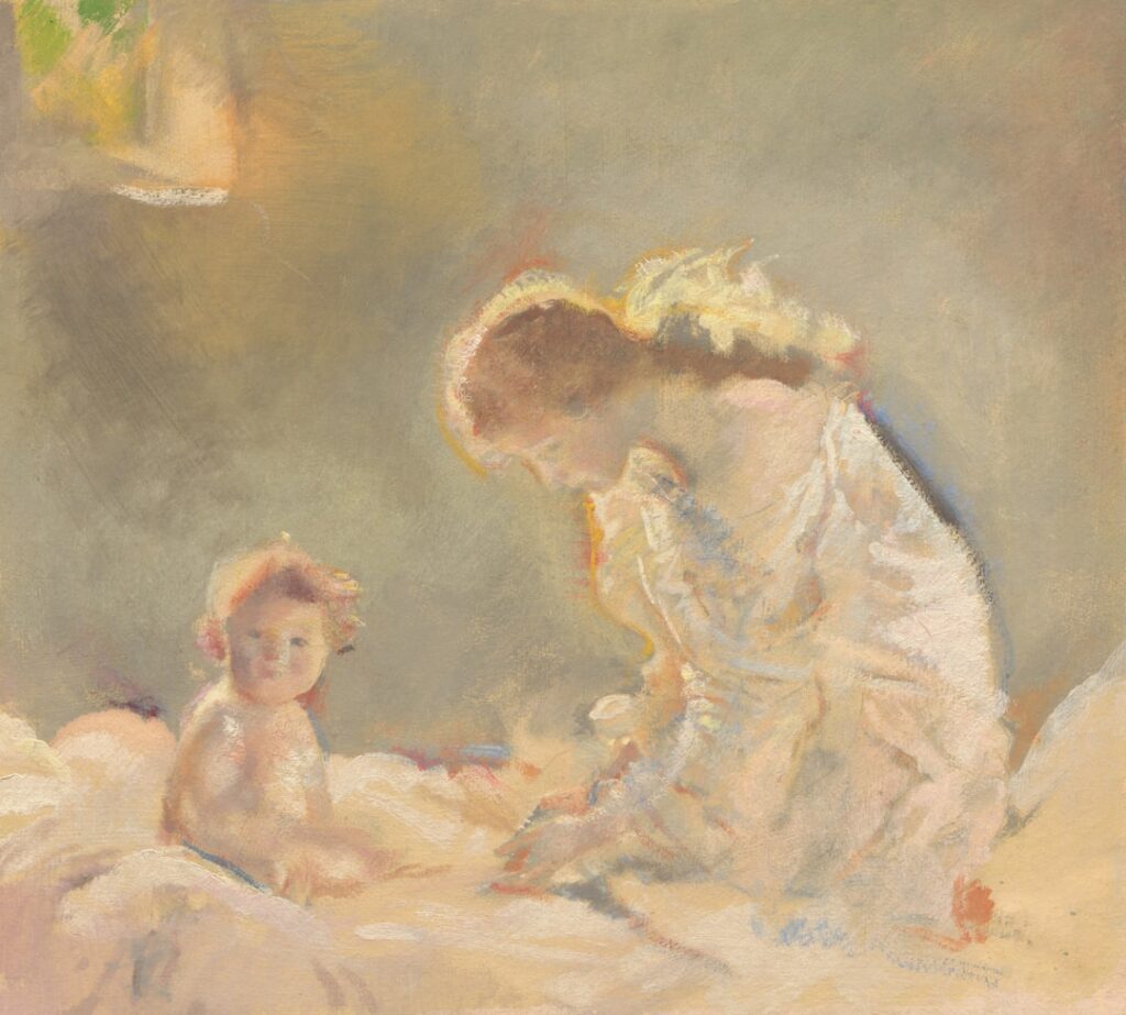 Mae E Bebe Em Uma Luz Suave E Quente bL5rR5YAFvk