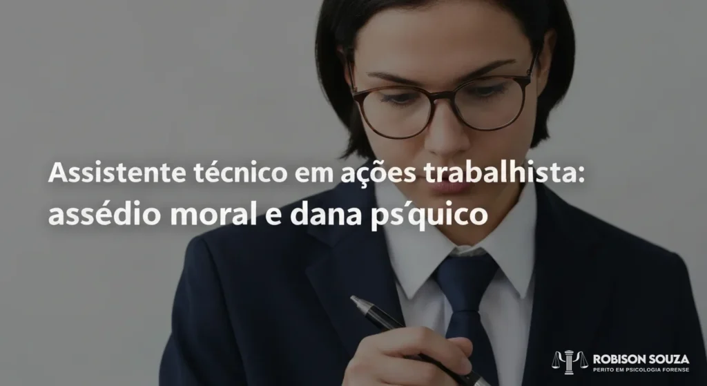 Assistente Técnico em Ações Trabalhistas: Assédio Moral e Dano Psíquico - Robison Souza - Psicólogo Jurídico Assistente Técnico em Ações Trabalhistas: Assédio Moral e Dano Psíquico