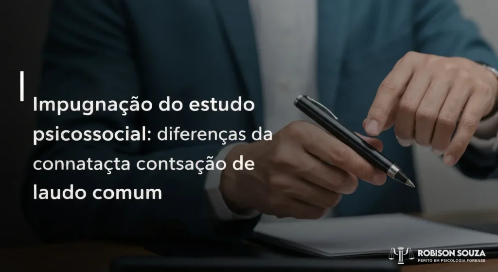Impugnação do Estudo Psicossocial: Diferenças da Contestação de Laudo Comum - Robison Souza - Psicólogo Jurídico Impugnação do Estudo Psicossocial: Diferenças da Contestação de Laudo Comum
