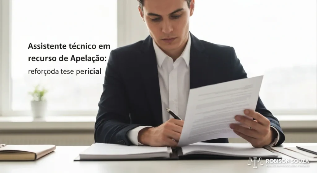 Assistente Técnico em Recurso de Apelação: Reforço da Tese Pericial - Robison Souza - Psicólogo Jurídico Assistente Técnico em Recurso de Apelação: Reforço da Tese Pericial