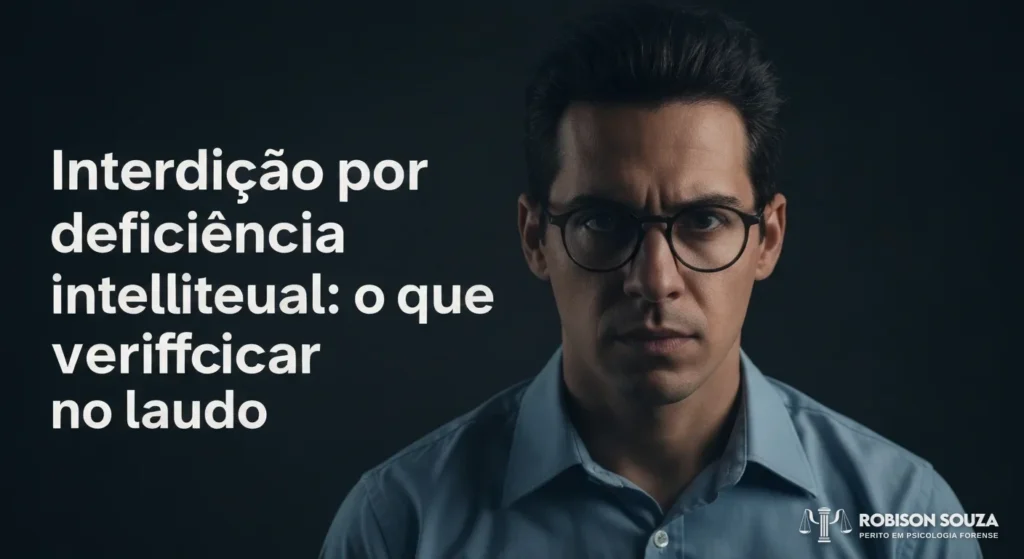Interdição por Deficiência Intelectual: o que Verificar no Laudo - Robison Souza - Psicólogo Jurídico Interdição por Deficiência Intelectual: o que Verificar no Laudo